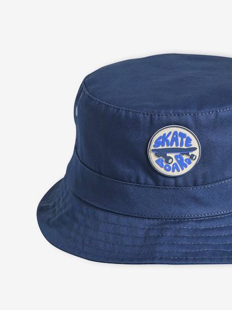 Jungen Sonnenhut mit Skatermotiv blau 3