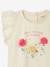 Mädchen Baby T-Shirt, 3D-Blumen altrosa+wollweiß 12