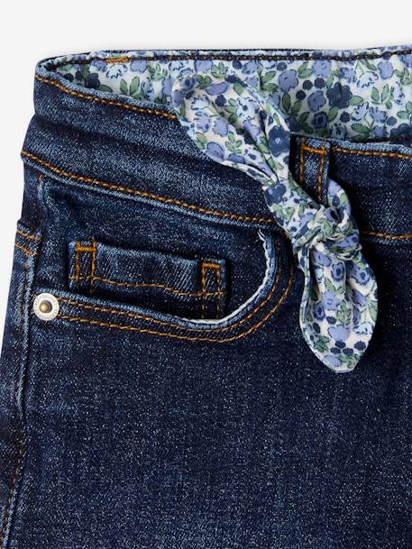 Bestickte Mädchen Jeans-Shorts Oeko-Tex, Bundweite verstellbar dark blue+double stone 4