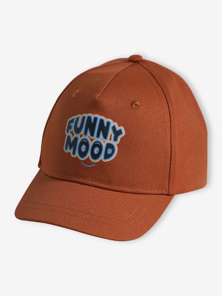 Jungen Cap mit Message-Print - aprikose - 1