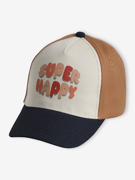 Jungen Baby Cap Super Happy wollweiß 4