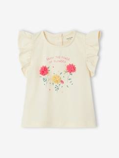 Mädchen Baby T-Shirt, 3D-Blumen Oeko-Tex  [numero-image]