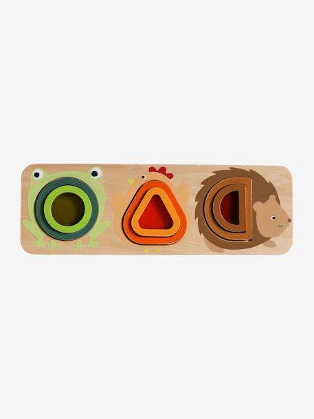 Baby Steckspiel-Brett mit Tierfiguren aus Holz FSC® - natur - 1