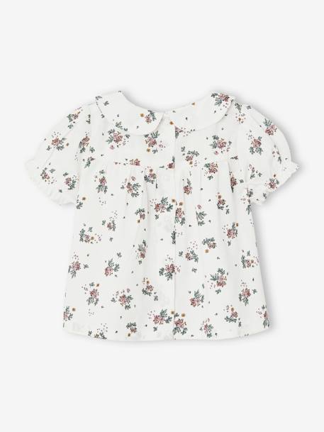 Baby T-Shirt mit Bubikragen wollweiß 5