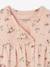 Mädchen Baby Set aus Haarband, Kleid & Leggings Oeko Tex - pudrig rosa+wollweiß bedruckt - 6