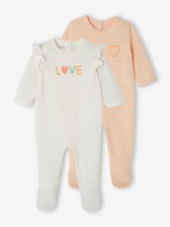 2er-Pack Baby Strampler aus Jersey LOVE Oeko-Tex  [numero-image]