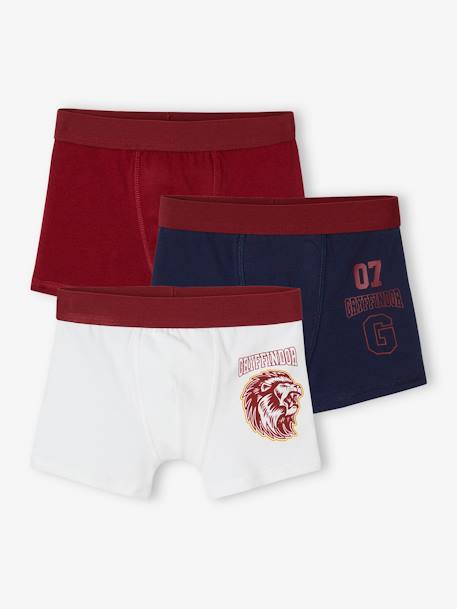 3er-Pack Jungen Boxershorts HARRY POTTER - bordeaux - 1