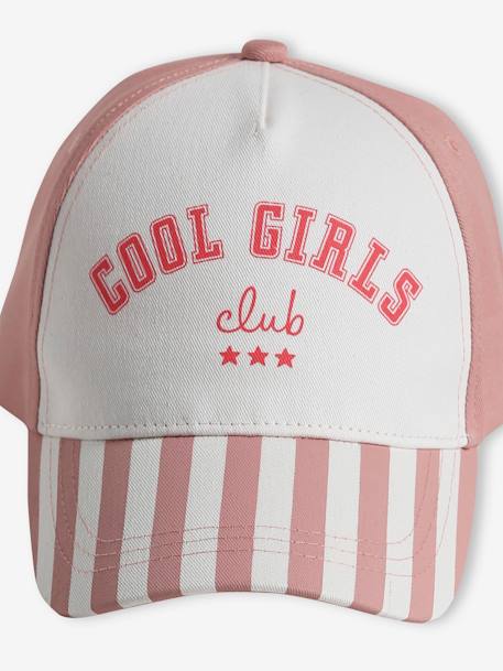 Mädchen Cap Cool Girls Club blau gestreift+rosa gestreift 9