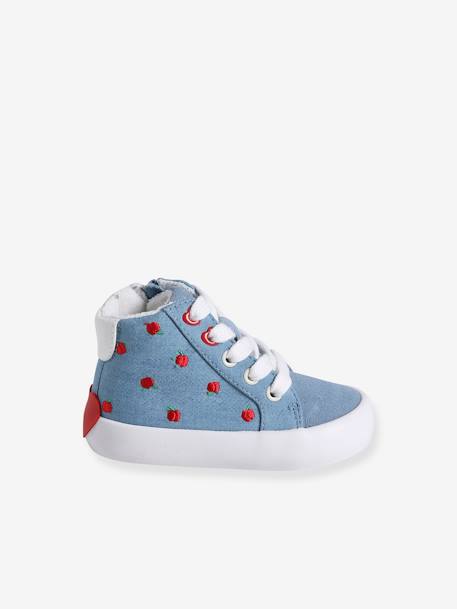 Baby High-Sneakers mit Reißverschluss - blau apfel - 2