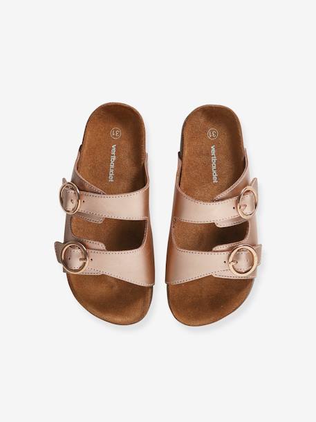 Kinder Sandalen mit 2 verstellbaren Riemen - gold - 4