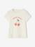 Mädchen T-Shirt, Message-Print BASIC Oeko-Tex - erdbeer+himmelblau+rot+vanille - 10