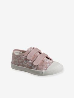 Kinderschuhe-Mädchenschuhe-Mädchen Stoff-Sneakers mit Klett und Anziehtrick