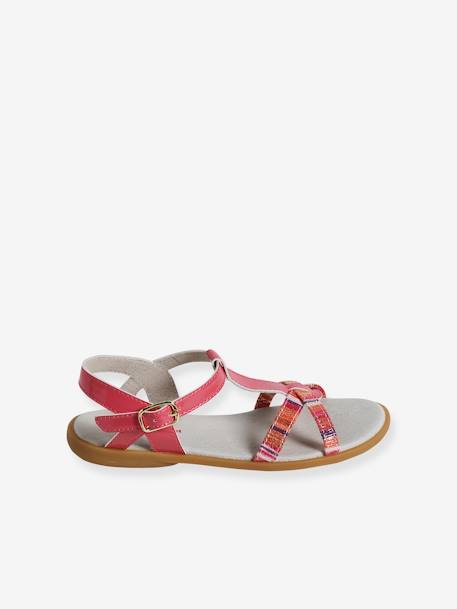 Mädchen Sandalen mit Quasten - gelb+set rosa - 12