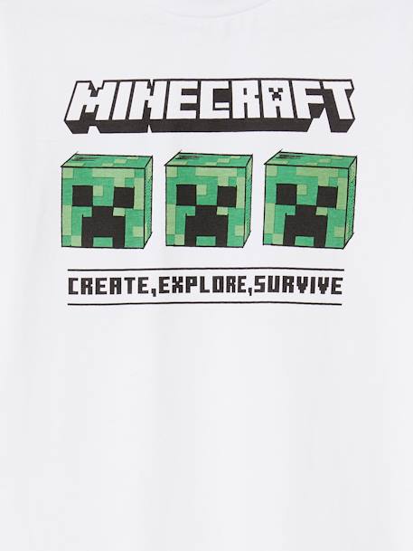 Kurzer Kinder Schlafanzug MINECRAFT grau meliert 4