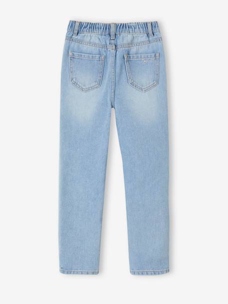 Mädchen Mom-Fit-Jeans, WATERLESS Hüftweite SLIM blue stone+double stone+jeansblau 7