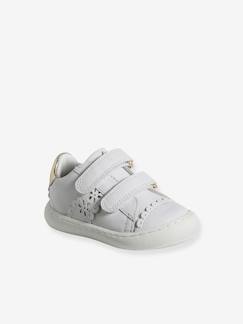 Kinderschuhe-Mädchenschuhe-Baby Klett-Sneakers ausgestanzte Motive