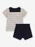 Baby-Set: T-Shirt & Hose PETIT BATEAU - beige meliert - 2