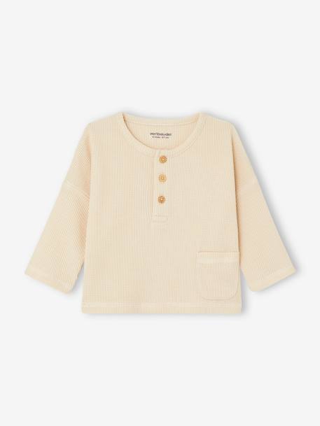 Baby-Set: Shirt & Sweathose Oeko-Tex dunkelgrau/hellbeige bedruckt+khaki 12