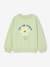 Mädchen Sweatshirt mit Recycling-Polyester - mandelgrün+wollweiß - 1