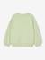 Mädchen Sweatshirt mit Recycling-Polyester - mandelgrün+wollweiß - 2