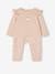 Baby-Set: Sweatshirt & Hose beige+beige meliert+rosa+rosa nude+wollweiß 20