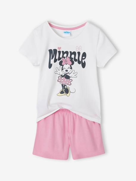 Kurzer Kinder Schlafanzug Disney MINNIE MAUS rosa 1