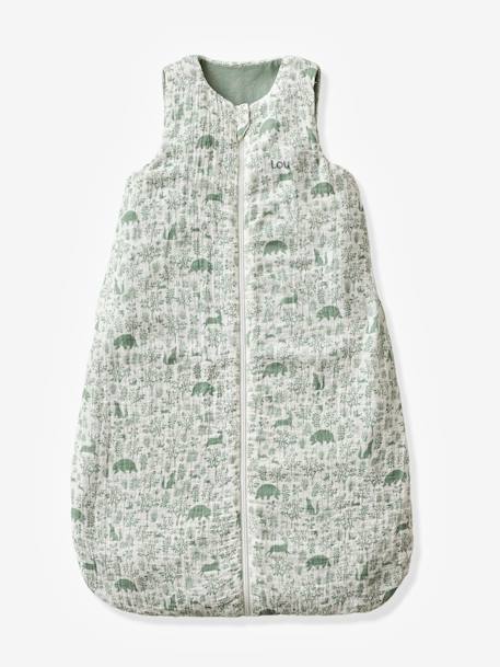 Baby Sommerschlafsack WALDSPAZIERGANG personalisierbar Oeko-Tex grün bedruckt 4