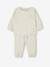 Baby-Set: Sweatshirt & Hose, personalisierbar Oeko-Tex beige meliert+blush 1