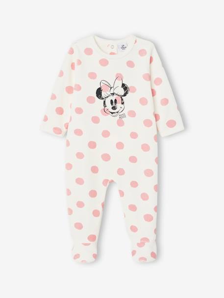 Baby Samt-Strampler Disney MINNIE MAUS - wollweiß - 1