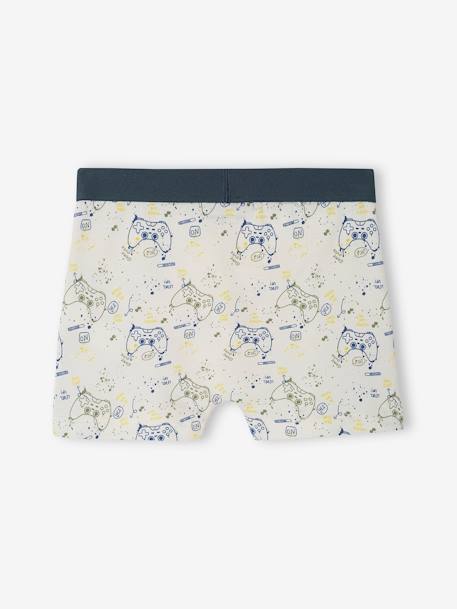 4er-Pack Jungen Boxershorts mit Bio-Baumwolle, Gaming - tinte - 6