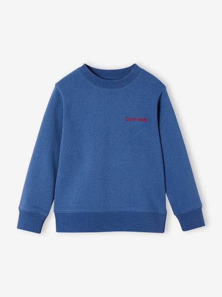 Jungen Sweatshirt, personalisierbar Oeko-Tex - blau - 1