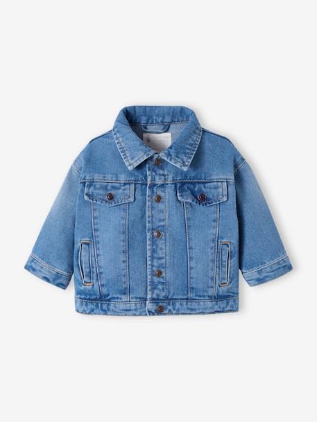 Baby Jeansjacke Oeko-Tex - blue stone - 1