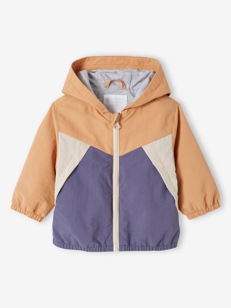 Jungen Baby Anorak aqua+camel 12