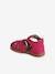 Mädchen Baby Lauflern-Sandalen - beige glanzeffekt+fuchsia - 8