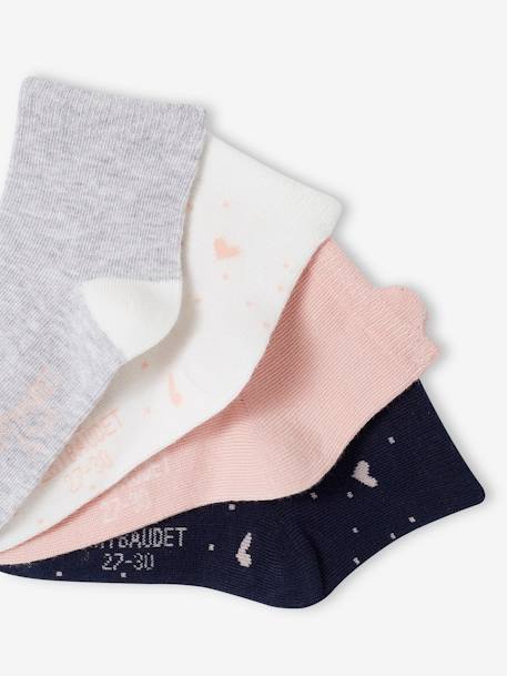 4er-Pack Mädchen Socken Oeko Tex rosa 3