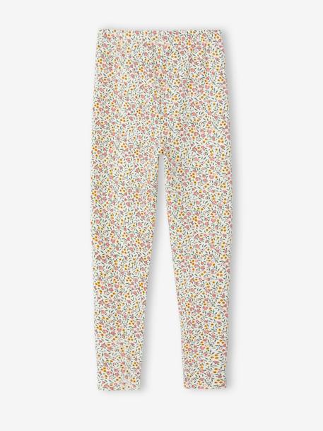 Mädchen Leggings blau indien blume+grün+hellbeige leoprint+pudrig rosa+wollweiß mehrfarbig geblümt 14