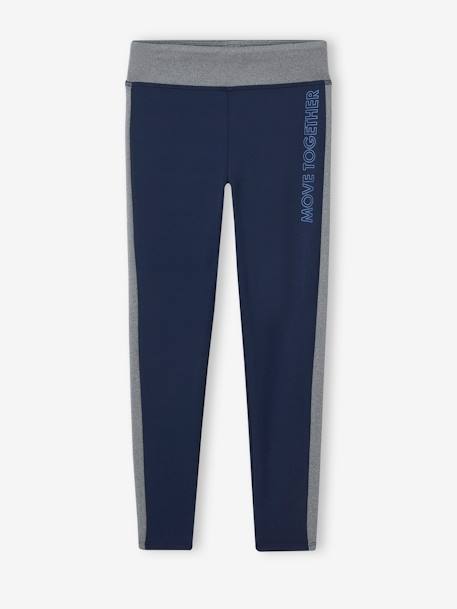 Mädchen Sport-Leggings - grau meliert+grün+koralle+marine+marine+pudrig rosa - 13