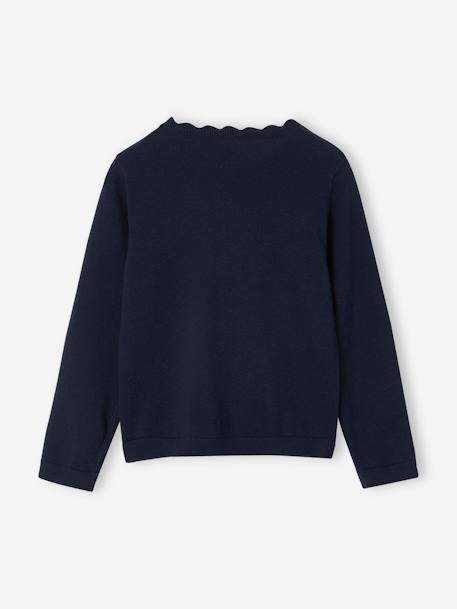 Personalisierbarer Mädchen Pullover BASIC Oeko-Tex bonbon rosa+graugrün+marine 10