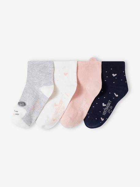 4er-Pack Mädchen Socken Oeko Tex rosa 1