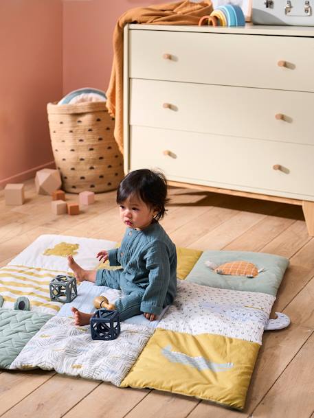 Baby Spieldecke/ Laufstalleinlage TREK Oeko-Tex - mehrfarbig/krokodil - 5