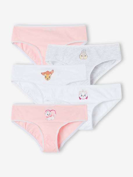 5er-Pack Mädchen Slips Disney Animals pack zartrosa/weiß klopfer+bam 1