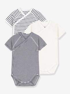 Babymode-Bodys-3er-Pack Baby Wickelbodys PETIT BATEAU