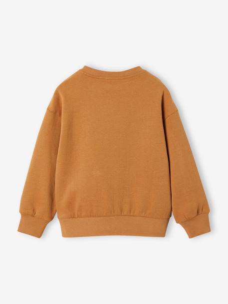 Jungen Sweatshirt mit Taschen-Effekt Oeko-Tex - pekannüsse - 2