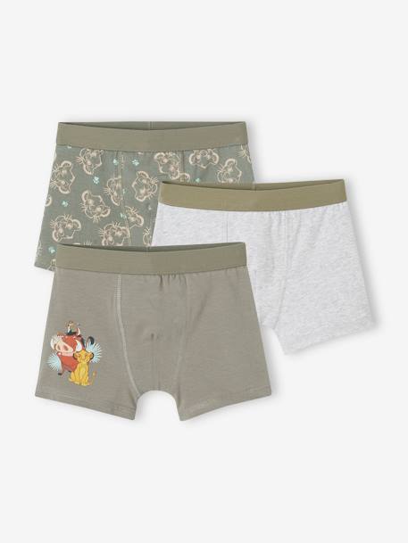 3er-Pack Jungen Boxershorts Disney KÖNIG DER LÖWEN khaki 1