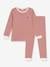 Geringelter Kinder Schlafanzug PETIT BATEAU - rot gestreift - 1