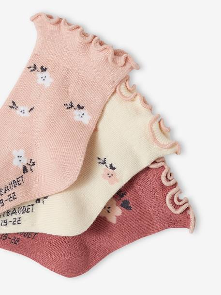 3er-Pack Mädchen Baby Socken Oeko-Tex pudrig rosa 2