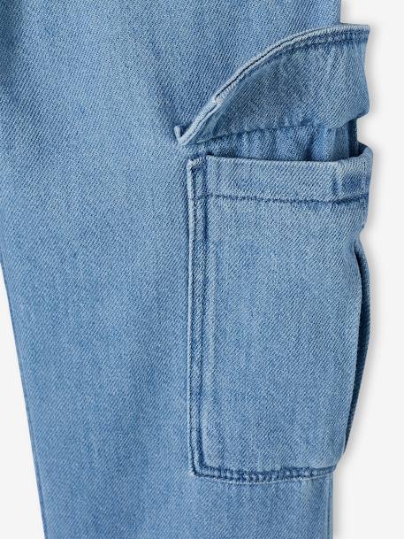 Mädchen Cargo-Jeans mit Dehnbund Oeko-Tex blue stone 8