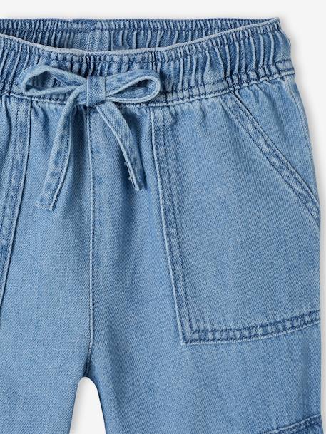 Mädchen Cargo-Jeans mit Dehnbund Oeko-Tex blue stone 7