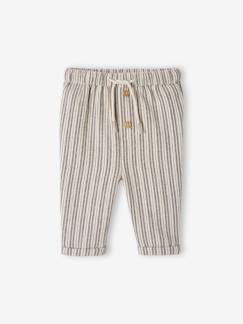 Babymode-Hosen & Jeans-Gestreifte Baby Hose mit Dehnbund