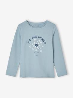 Maedchenkleidung-Shirts & Rollkragenpullover-Shirts-Mädchen Shirt mit Messageprint BASIC Oeko-Tex